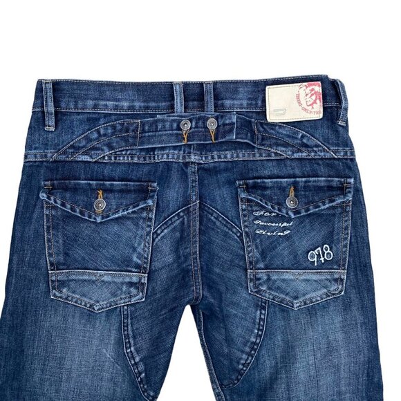 Vintage 2002 Diesel Jeans Size 32 Cardiel Blue - Picture 3 of 9